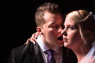 Image showing Young attractive newly wed couple