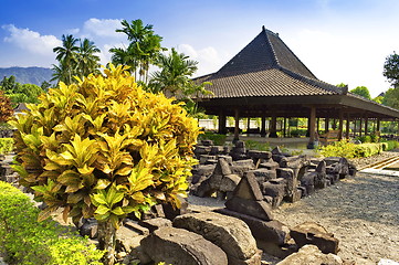 Image showing Garden in Prambanan temple site