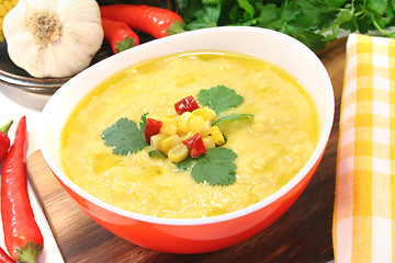 Image showing Corn soup