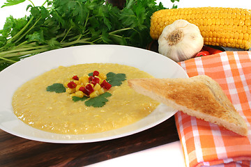 Image showing Corn soup