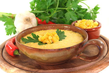 Image showing Corn soup