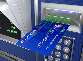 Image showing cash machine and e-commerce