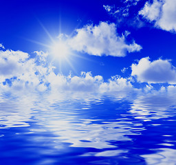 Image showing blue sky background