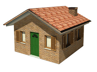 Image showing isolated house model