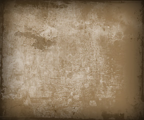 Image showing grown grunge wall