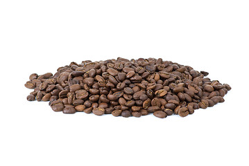 Image showing Small pile of coffee beans