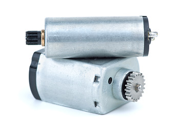 Image showing Pair of DC electric motors