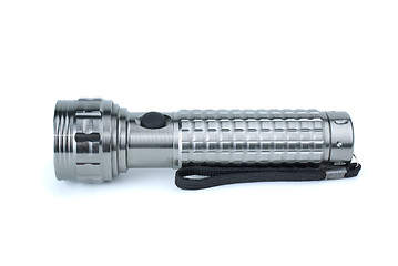 Image showing Small metal flashlight