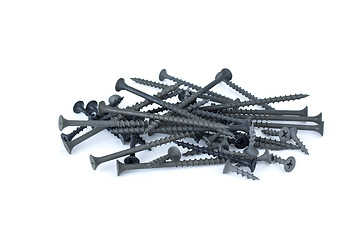 Image showing Pile of different wood-screws