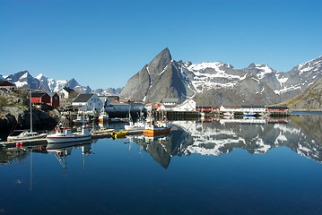 Image showing Lofoten harbour