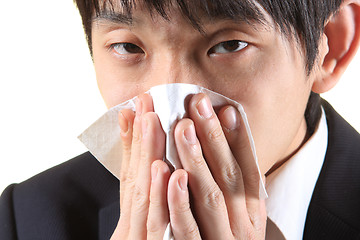 Image showing young man with handkerchief 