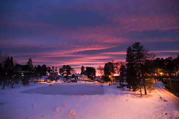 Image showing Purple Sunset