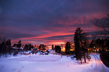 Image showing Purple Sunset