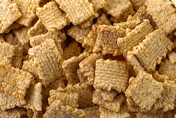 Image showing Crunchy breakfast cereals background