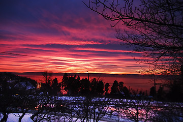 Image showing Purple Sunset