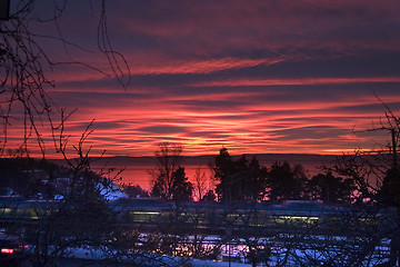 Image showing Purple Sunset