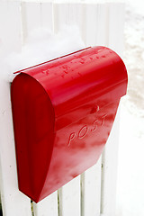 Image showing Red Mail Box