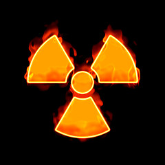 Image showing radioactive fire