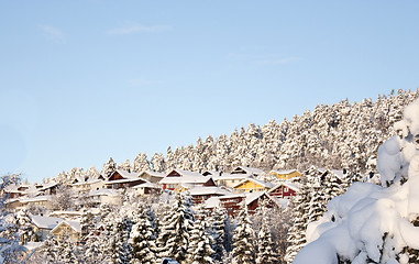 Image showing Snowy village