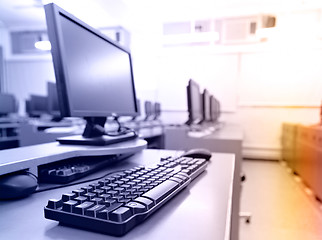 Image showing workplace room with computers