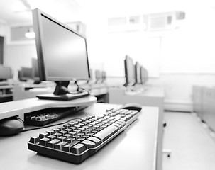 Image showing workplace room with computers