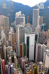 Image showing Hong Kong crowded buildings