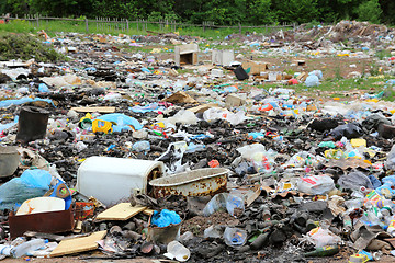 Image showing garbage in landfill
