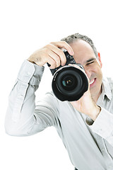 Image showing Photographer with camera