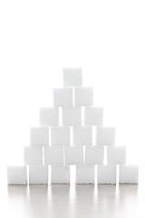 Image showing Sugar cube pyramid