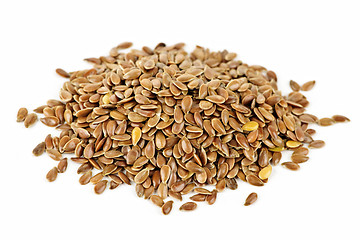 Image showing Brown flax seed