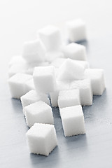 Image showing Sugar cubes