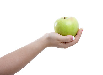 Image showing apple in the palm