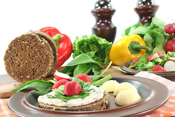 Image showing Wild garlic Bread