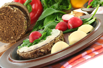 Image showing Wild garlic Bread