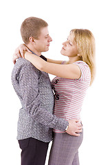 Image showing young couple hugging