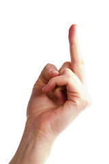 Image showing Flipping the Bird