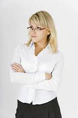 Image showing business woman in glasses