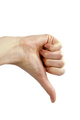 Image showing Thumbs Down