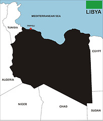 Image showing libya map