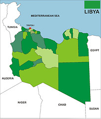 Image showing libya map