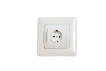 Image showing electrical outlet on a white background