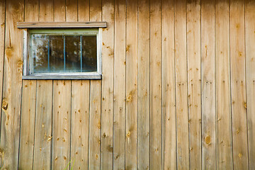 Image showing wall of boards