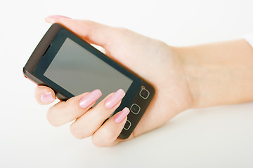 Image showing hand with the phone
