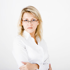 Image showing beautiful girl on white background