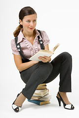 Image showing girl with a book