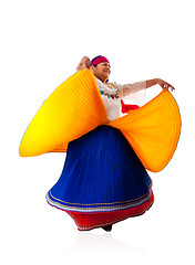 Image showing Dancing Latin Gypsy woman