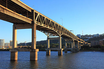 Image showing  Marquam Bridge, Portland, Oregon