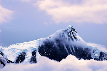 Image showing Landscape of snow mountains