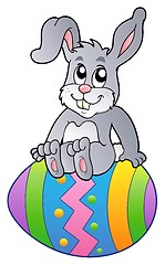 Image showing Bunny on Easter egg