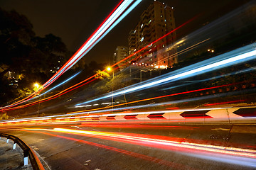 Image showing traffic at night